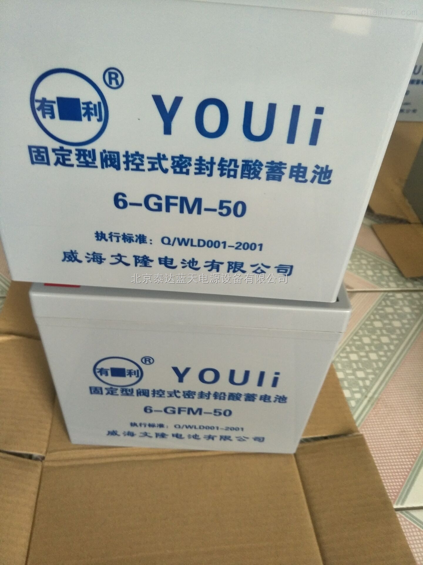 有利蓄電池6-GFM-50